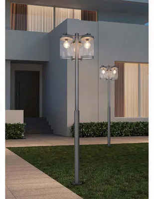 Immagine prodotto di Lampada da giardino, alluminio, antracite, sensore crepuscolare, H 240 cm