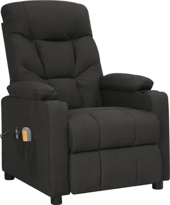 Obrázok produktu pre vidaXL Masážne kreslo Electric Black Fabric