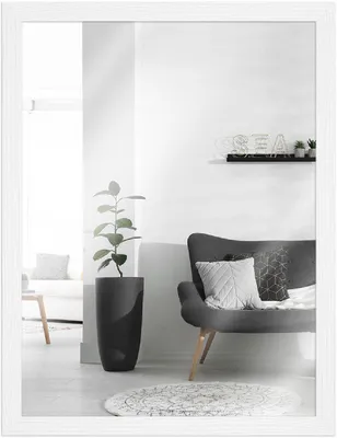 Produktbild von MendeFrames Wandspiegel H300 Klassisch weiß 20x30 cm
