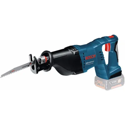 Zdjęcie produktu dla Bosch GSA 18V-LI Professional, Deep discharge, Zabezpieczenie przed przegrzaniem, Przeładowanie, Czarny, Niebieski, 2,8 cm, 25 cm, 2 cm, 88 dB