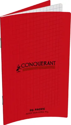 Image de CONQUERANT CLASSIQUE Cahier 90 x 140 mm à carreaux, 48 feuilles