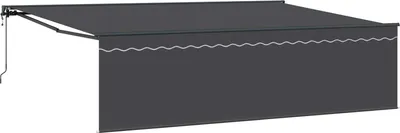 Image de vidaXL Store rétractable anthracite 500 x 300 cm