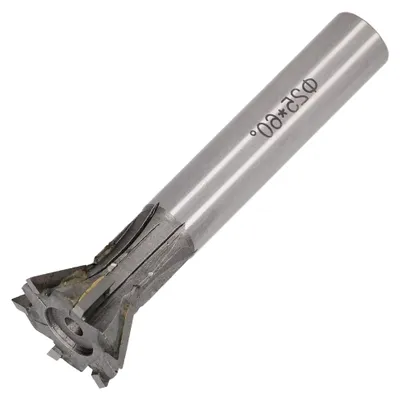 Produktbild von Hartmetallfräser mit 25 mm Durchmesser und 6 Schneiden, Schwalbenschwanzfräser mit geradem Schaft für Drehmaschinen