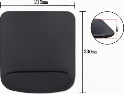 Obrázek produktu pro INF Ergonomická podložka pod myš s opěrkou zápěstí Černá