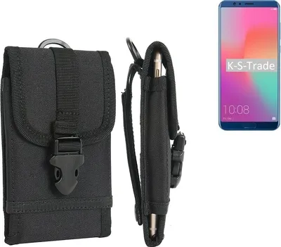 Produktbild von K-S-Trade Handyhülle kompatibel mit Huawei Honor View10 Gürteltasche Holster Handytasche Gürtel Tasche Schutzhülle Robuste Handy Schutz Hülle