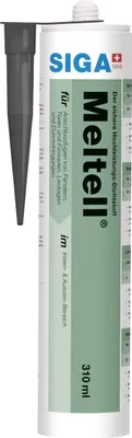 Produktbild von Siga Hochleistungsdichtstoff Meltell Kartusche 310 ml schwarz