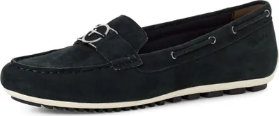 Produktbild von Tamaris Damen Slipper Leder Mokassin sportlich Zierspange 1-24630-44, Größe:39 EU, Farbe:Blau