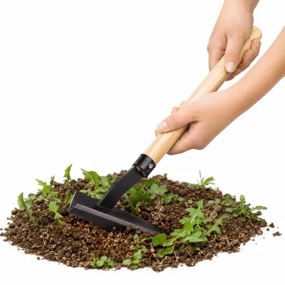 Produktbild von Unkrauthacke Gartenhacke 42 cm Handhacke aus Stahl, japanische Klinge, ergonomischer Griff, Gartenwerkzeug zum Jäten & Unkraut entfernen