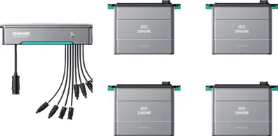 Produktbild von Zendure SolarFlow Bundle Hybrid Inverter Hyper 2000+4 AB2000X