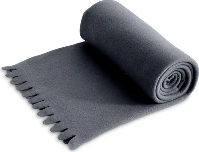 Produktbild von wometo WAVE Fleecedecke 120x160 cm – OEKO-TEX ca. 300g weiche Fleece Decke mit Wellenrand Anti-Pilling grau