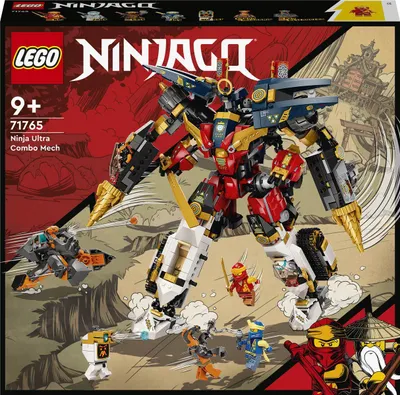 Zdjęcie produktu dla LEGO 71765 NINJAGO Ultrakombi Ninja Mech, zabawka 4 w 1 dla dzieci w wieku 9+ z samochodem, odrzutowcem i czołgiem, zestaw upominkowy z pojazdami i 7 figurkami