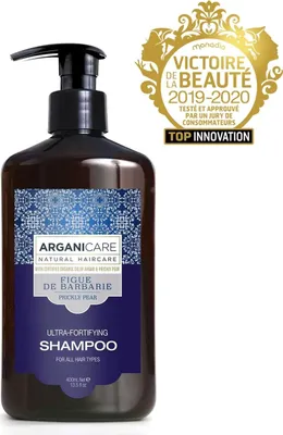 Produktbild von Arganicare Shampooing Fortifiant À La Figue De Barbarie, 400 ml, Shampoo, Frauen, Alle Haare, Feuchtigkeitsspendend, Ernährung, Weichmachend, Pumpenflasche