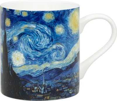 Obrázek produktu pro tea4chill, šálek na čaj "De Sterrennacht" od Van Gogha. Objem 400 ml, vyrobeno z jemné porcelánové keramiky