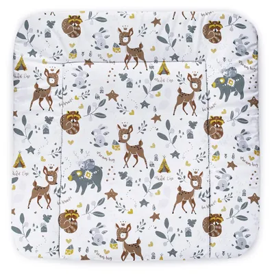 Produktbild von Balbina® Wickelunterlage Wasserdicht Wickeltischauflage Wickelauflage baumwolle 60x70 cm Wald Familie