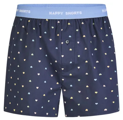 Immagine prodotto di Happy Shorts Boxer da uomo - Stile americano, cotone, con motivo a cuori S