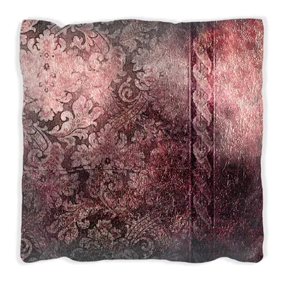 Produktbild von Wallario Premium Kissen, weiche Oberfläche, mit Motiv Schnörkelmuster in rot, Größe: 60 x 60 cm, mit weißer Rückseite
