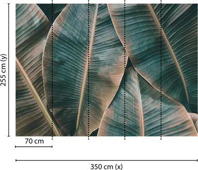 Produktbild von Tadessi Fototapete | Natur | 3.50 m x 2.55 m | Grün | Braun | Wandbild | Digitaldruck