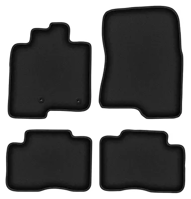 Productafbeelding van Velours automatten voor Mitsubishi Pajero IV 2006-2018 – 4-delig, zwart, op maat – Wielganizator DURBAN