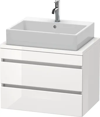 Produktbild von Konsolenunterschrank DURASTYLE 512x700x478mm nussbaum natur/weiß matt nussbaum natur/weiß matt