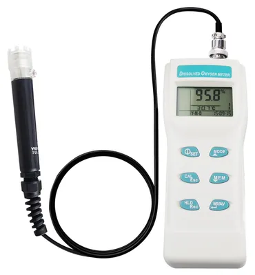 Imagen del producto de Medidor de oxígeno disuelto, probador de temperatura, monitor de calidad del agua con electrodo de oxígeno para acuarios, agua dulce, laboratorios, acuicultura, etc.