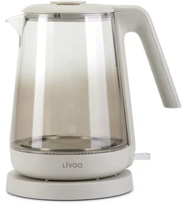 Obrázek produktu pro Rychlovarná konvice - LIVOO - DOD216G - 2200 W - 1,7 l - sklo / šedá