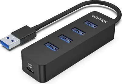 Image de UNITEK HUB USB-A 4 ports USB-A 3.1. ACTIF. 10 W. H1117A