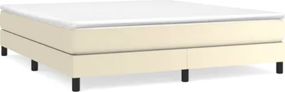 Produktbild von Boxspringbettgestell Creme 180x200 cm Kunstleder