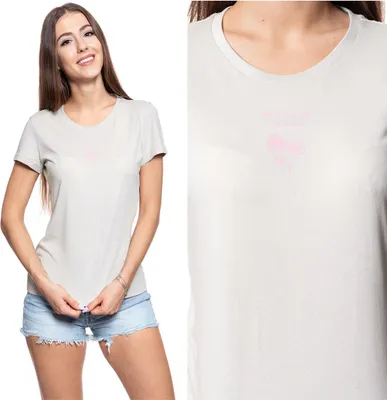 Produktbild von MUSTANG Damen, T-Shirt ALEXIA C PRINT, S, Beige, sport, tshirt, shirt