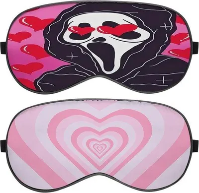 Produktbild von Schlafmaske 2er Set mit Verstellbarem Riem - Ideal für Frauen, Männer und Kinder