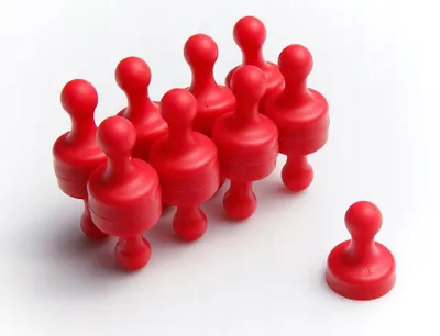 Produktbild von Kühlschrankmagnet, Büro 19x25 Rot, Extrem stark, Magnettafeln, Kühlschränke, Whiteboards, DIY