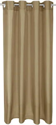Zdjęcie produktu dla Nieprzezroczysta zasłona z oczkami (ciemny taupe) w rozmiarze 140x245cm (szerokość x wysokość)