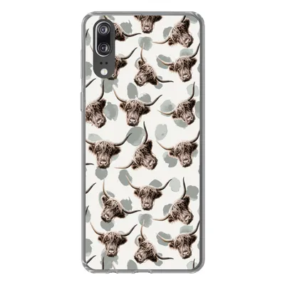 Produktbild von MuchoWow® Handyhülle Schutzhülle Hülle für Huawei P20 Kuh - Schottischer Highlander - Tiere Silikon Softcase Handy Hülle - Hardcover
