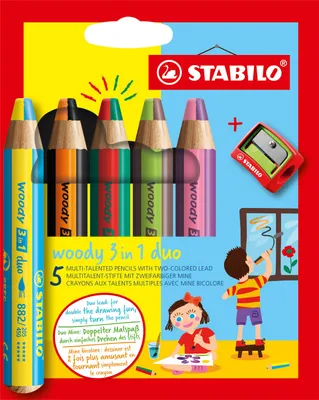 Zdjęcie produktu dla Stabilo Woody 3In1 Duo 5Er-Et.
