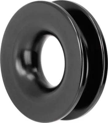 Image de Anneau de récupération, poulie de treuil, alliage d'aluminium pour ATV, UTV, camion, marine, bateau, manille, noir