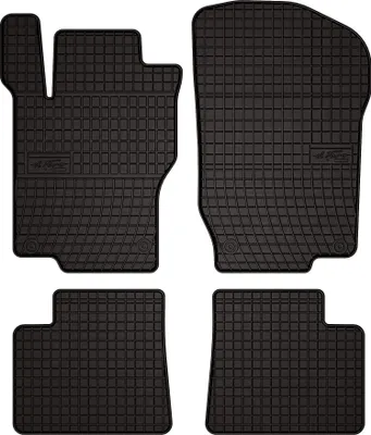 Produktbild von Gummifußmatten passend für Mercedes ML W164 (SUV, Bj. 2005-2011) –  schwarz, passgenau, mit Befestigungen set 4 Stk. - Gummi-Automatten