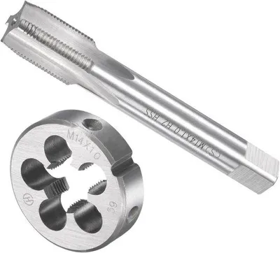 Productafbeelding van Matrijsset M14 x 1, metrisch, HSS, machinegataai, rond gereedschap, voor draadreparatie