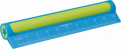 Produktbild von Radierer Line Out 10cm mit Lineal farbig sortiert Packung mit 24 Stück
