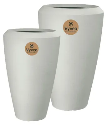 Productafbeelding van Vyveo - Vaas Nalou - Wit - Set van 2