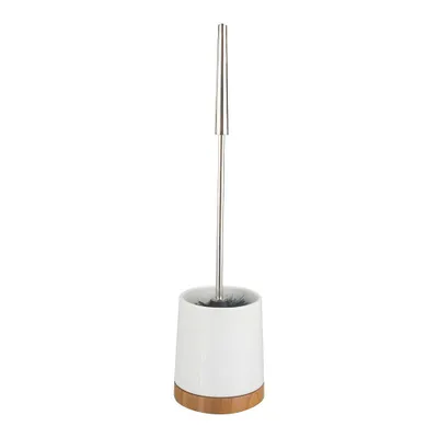 Produktbild von WENKO WC Garnitur Toiletten Bürsten Klo Halter BAMBOO Keramik Bad Bambus Gäste