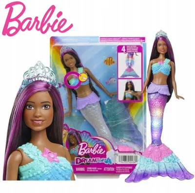 Produktbild von Barbie Brooklyn Meerjungfrau Puppe, Magische Leuchtende Lichter