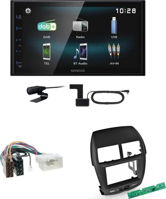 Produktbild von Kenwood DMX-125DAB USB Bluetooth MP3 DAB+ Einbauset für Mitsubishi ASX bis 2014