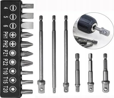 Immagine prodotto di Adattatore esagonale per bussole con set di bit /16el.