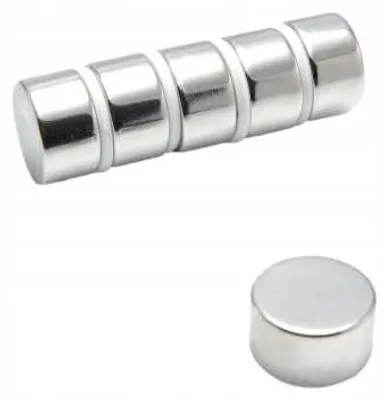 Immagine prodotto di Magnete cilindrico al neodimio MW 18x10 N38, set da 5 pezzi