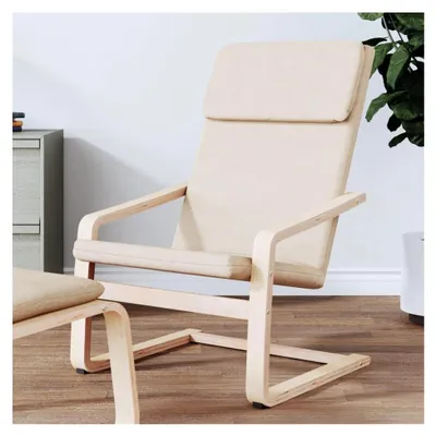 Produktbild von Relaxsessel Polstersessel Loungesessel Wohnzimmersessel Ruhesessel Fernsehsessel Creme Stoff