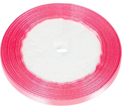 Image de Ruban en satin - 6 mm, 22,5 mètres - Rose