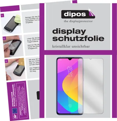Obrázek produktu pro 2x ochranná fólie displeje pro Xiaomi Mi 9 Lite čirá ochranná fólie displeje dipos