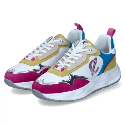 Produktbild von CafèNoir Damen Low Sneaker Mehrfarbig Leder-Textil-Synthetik-Mix Größr 40 EU