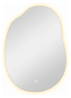 Image de Miroir de salle de bain SensaHome Lucas avec éclairage LED - Intensité variable - 2700K/4500K/6400K - Asymétrique - 60x80 cm
