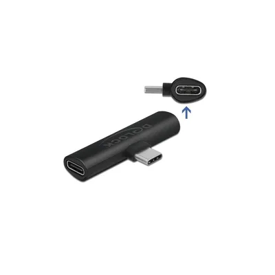 Produktbild von DeLOCK 64114, USB Type-C, 2 x USB Type-C, Schwarz