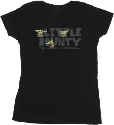 Produktbild von Star Wars The Mandalorian - "Little Bounty Hunter" T-Shirt für Damen BI43251 (M) (Schwarz)